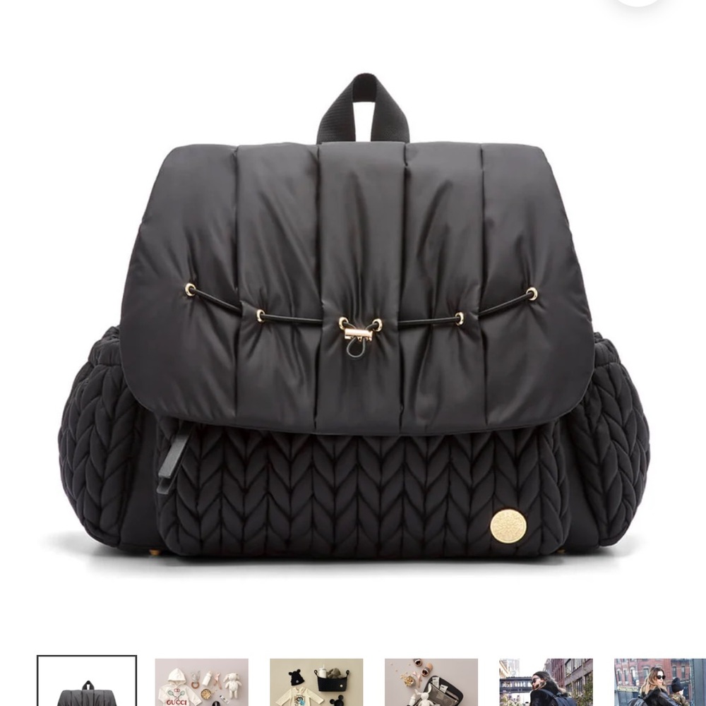 HAPP levy backpack diaper bag in black